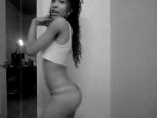 Latina does a concupiscent sexy dance video