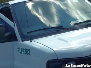 Dễ thương latina cày qua immigration sĩ quan: miễn phí độ nét cao người lớn phim f7