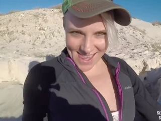 Spunky young lady Sucks peter for Cum on a Public Beach in Mexico